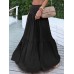Casual Loose High Waist Pleating Side Zipper Long Skirts For Women Casual Loose High Waist Pleating Side Zipper Long Skirts For Women