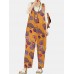 Tribal Flower Print Wide Leg Jumpsuit For Women Tribal Flower Print Wide Leg Jumpsuit For Women
