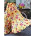 Colorful Floral Print Big Swing Elastic Waist Holiday Casual Long Skirt For Women Colorful Floral Print Big Swing Elastic Waist Holiday Casual Long Skirt For Women
