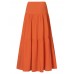 Casual Loose High Waist Pleating Side Zipper Long Skirts For Women Casual Loose High Waist Pleating Side Zipper Long Skirts For Women