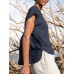 Solid Pocket Slit V neck Short Sleeve Casual Blouse Solid Pocket Slit V neck Short Sleeve Casual Blouse