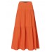 Casual Loose High Waist Pleating Side Zipper Long Skirts For Women Casual Loose High Waist Pleating Side Zipper Long Skirts For Women