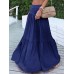 Casual Loose High Waist Pleating Side Zipper Long Skirts For Women Casual Loose High Waist Pleating Side Zipper Long Skirts For Women
